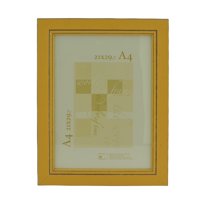 Rama foto Maxine, A4, aspect vintage, lemn, fixare perete - imagine 6